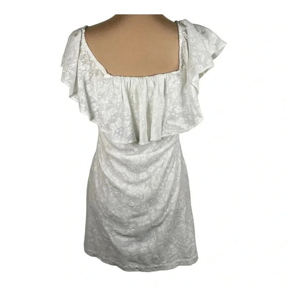 Free People Girl Crush Mini Dress Lace Butterfly Sleeve New with Tags Medium - Picture 5 of 13